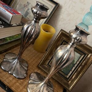 Barbour Silver Candle Holders